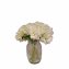 Hortensie Weiß in Vase Kunstblume Flora - 1
