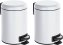 Kosmetik Treteimer Mod. Leman Weiß 3 L, 2er Set, Kosmetikeimer, Mülleimer - 1