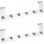 Türgarderobe Edelstahl Mod. Celano 2er Set, je 6 Haken, für Türfalzstärken bis 2 cm - 1
