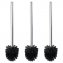 WC-Bürste mit Edelstahlstiel Matt 3er Set, Ø 8 x 35 cm - 1