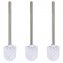 WC-Bürste mit Edelstahlstiel Glänzend 3er Set, Ø 8 x 35 cm - 1