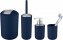Bad-Accessoire-Set Mod. Brasil Dunkelblau 4-teilig, bruchsicher - 1