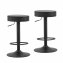 Barhocker Schwarz 2er Set Mika - 1