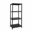 Regal mit 4 Böden Schwarz Kunststoffregal - 1