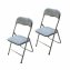 Klappstuhl 2er Set Dima Fabric Grau - 1