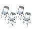 Klappstuhl 4er Set Dima Fabric Grau - 1