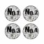 Wandhaken 4-teiliges Set Nummer - 1