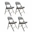 Klappstuhl 4er Set Grau - 1