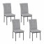 Stuhl Matthew Hellgrau 4er-Set - 1