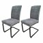 Schwingstuhl 2er Set Kinsey Grau - 1