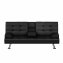 Klappsofa Schwarz Marwan - 1
