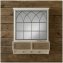 Wandspiegel mit Schubladen, Ablage und Haken Shabby Chic im Landhausstil - 1