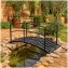 Zierbrücke / Teichbrücke aus Metall dekorative Gartenbrücke für Teiche   Beete - 1