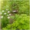 Vogeltränke mit Stab Metall Höhe 123 cm dekorative Gartendeko - 1