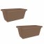 Blumenkasten mit Wasserspeicher 40 cm 2er Set Taupe - 1