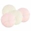 Dekokissen 4 Stück Ø 38 cm Creme/Rosa - 1