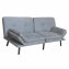 Sofa mit verstellbaren Armlehnen Grau - 1