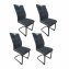 Schwingstuhl Mateo Grau 4er-Set - 1
