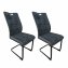 Schwingstuhl Mateo Grau 2er-Set - 1