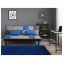 Couch Karo mit Schlaffunktion Blau - 1
