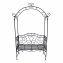 Romantische Gartenbank mit Rosenbogen aus Metall Celia - 1