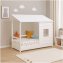 Hausbett Kinderbett 90x200 cm mit Dach und Fenster - 1