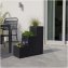 Moderner Blumentopf in Steinoptik 3-stufiges Pflanzgefäß für Garten u.Terrasse - 1