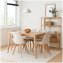 Esszimmerstuhl Samt 4er Set Atlanta Creme - 1
