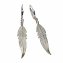 Ohrringe Silber 925 Feder-Motiv 45mm lang - 1