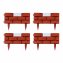 Beeteinfassung Nessa Solar Steinmauer 4-teilig Terracotta - 1
