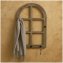 Rustikale Wandgarderobe im Fensterdesign mit Haken - 1