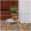 Pflanzenständer im Fahrrad-Design Vintage Weiß - 1