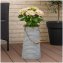 Pflanzgefäß aus Metall mit Henkel Cottage Deko für Garten und Terrasse - 1