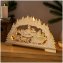 LED Holz Weihnachtsdeko mit Wintermotiv Batteriebetrieben - 1