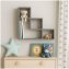 Modernes Wandregal Betonfarben Stufenform Regal 61 x 56 x 17 cm - 1