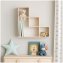 Modernes Wandregal Sonomafarben Stufenform Regal 61 x 56 x 17 cm - 1