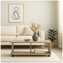 Couchtisch mit Ablagefach und Rollen Sonoma Breite 110 cm - 1