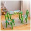 Kindertisch Set mit 2 Stühlen farbenfroh mit Motiv für Kinderzimmer - 1