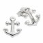 Ohrringe Silber 925 rhodiniert mit Anker-Motiv - 1