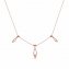 Anhänger mit Kette 925/- Sterling Silber rosévergoldet Pure Geometrie Silbe günstig online kaufen