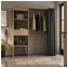 Offene Garderobe mit Vorhang Artisaneiche - 1