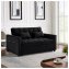 Sofa mit Schlaffunktion Schwarz - 1
