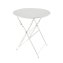Gartentisch Basil Metall rund klappbar Creme - 1