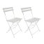 Gartenstuhl 2er-Set Basil Metall Creme - 1