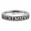 Ring Silber 925 matt-oxidiert mit römischen Zahlen günstig online kaufen