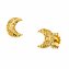 Ohrstecker 925 Sterling Silber vergoldet Mond - 1