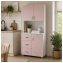 Küchenschrank Blanca Rosa Weiß - 1