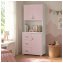 Kinderzimmerschrank Rosa Weiß - 1