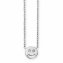 Collier 925/- Sterling Silber rhodiniert Zirkonia Smile - 1
