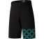 W's SAYAMA PRINTED SHORTS, Black/Green - 1